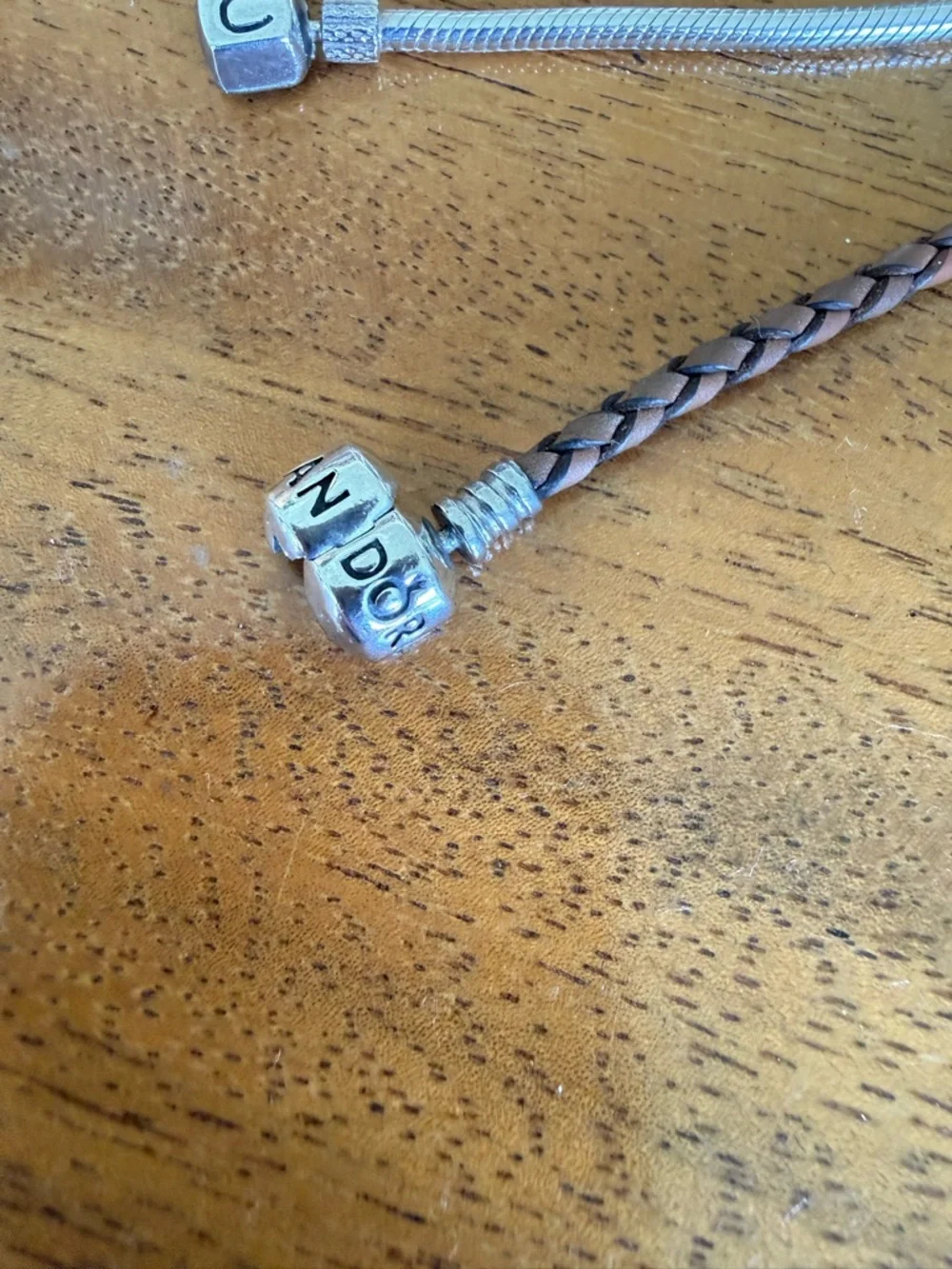 Pandora leather bracelet and Chamila Silver Charm Bracelet with charms - Picture 2 of 10